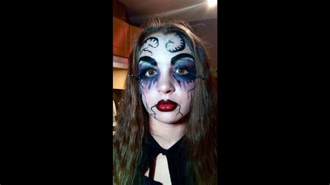 Halloween Makeup Tutorial Witch Doll Youtube