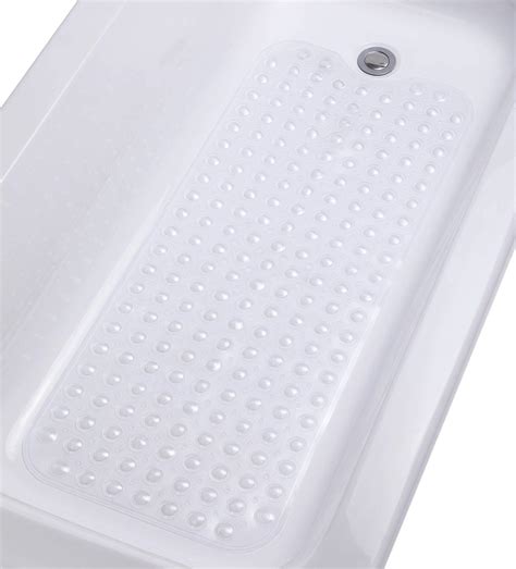 Extra Long Large Non Slip Shower Rubber Tub Bath Mat Anti Bacterial
