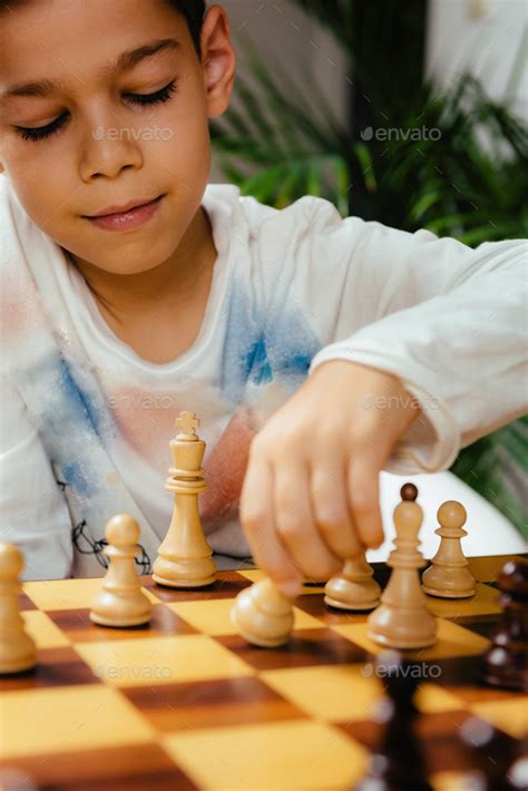 Boys Playing Chess Stock Photo By Microgen Photodune