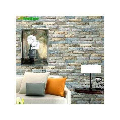 Shop Generic Elegant 3d Brick Stone Wallpaper 1m Grey Jumia Egypt