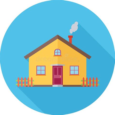 House Flat Icon Stock Vector Illustration Of Suburb 82220941