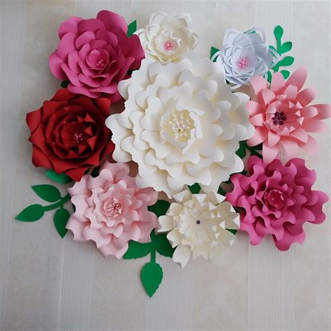 How to make paper flower tutorials that are adorable. 2018 DIY Giant Paper Flowers Full Kits With Video ...