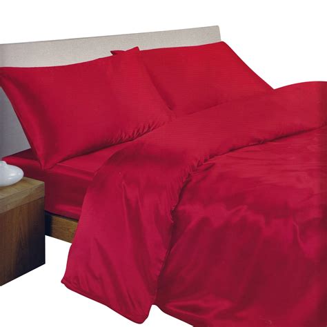 Charisma Satin Bedding Set Duvet Cover Fitted Sheet Pillowcases Ebay