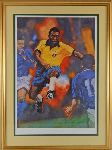 Pele 1940 Signed Limited Edition Print Signed In The Lower Margin