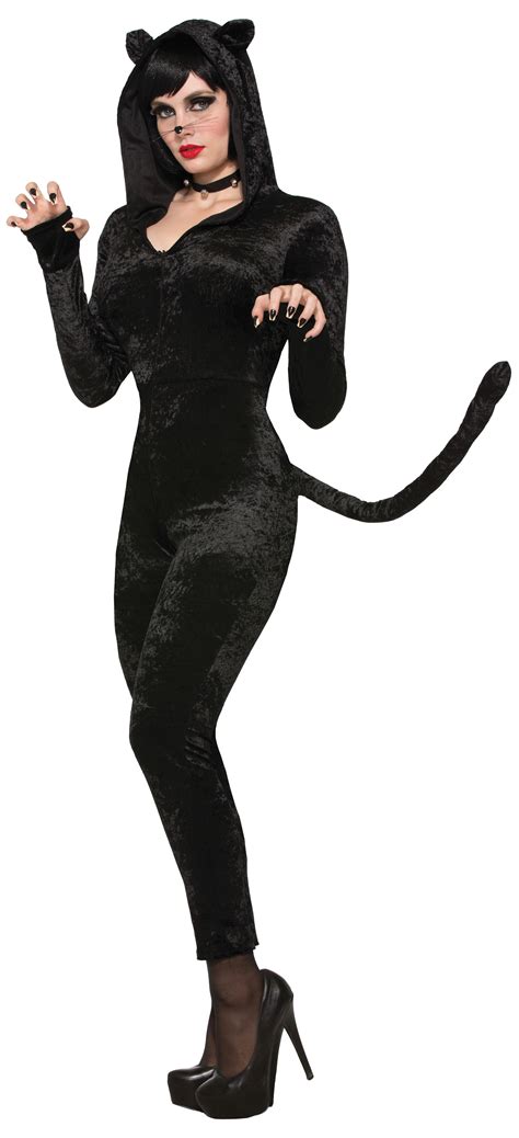 Sly Kitty Cat Costume Halloween Black Cat Costume Cat Ears Cat
