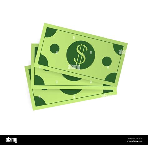 Hundred Dollar Bill On White Background Money Vector Stock