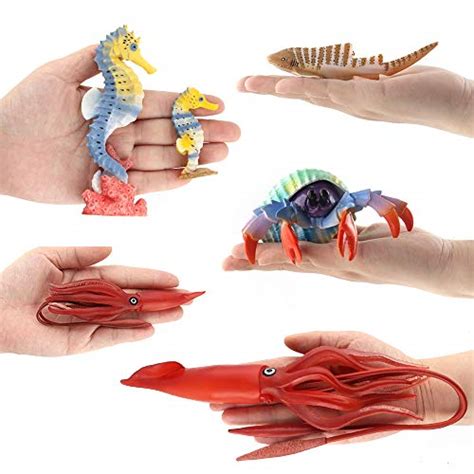 Fantarea Realistic Ocean Sea Animal Model Figures Toys Zebra Shark