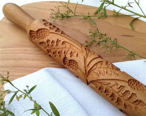 Hand Carved Rolling Pins And Stamps By Woodrollingpin On Etsy Rolling
