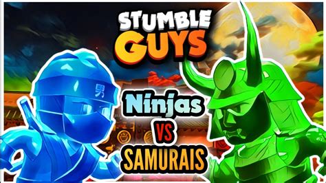 Ninjas vs Samurais Sorteo Stumble Guys en Directo Mojik en Español