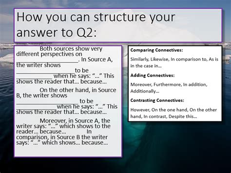 I got my students to copy this down and show me that they've had a go at using these tips later in the writing activity. AQA English Language Paper 2 Section A Revision | Aqa english language, Gcse english language ...