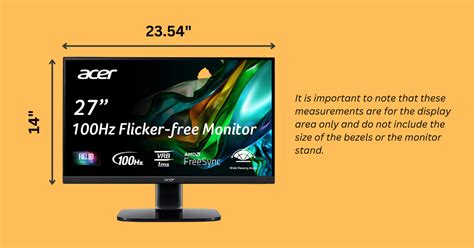 How Big Is A 27 Inch Monitor Whats The Actual Dimension