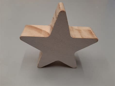 Wooden Stars For Craft Etsy