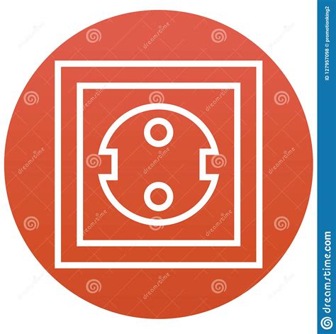 Electricity Outlet Isolated Vector Icon Can Be Easily Modified Or Edit