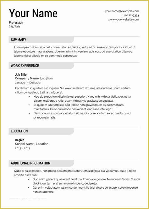 Obviously, a professional profile for a teenager's first resume is going to be very different from someone who's studied at a higher level or had years of experience in the workplace. First Job Resume Template Free Of Resume for Teenager ...