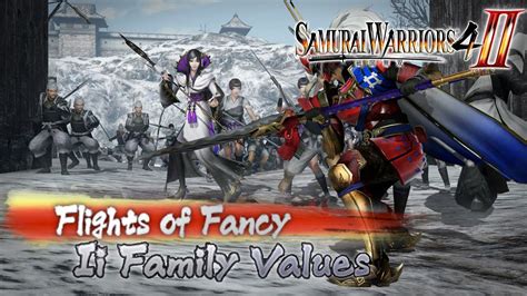 Literally, you can go ahead and create a character based on yourself with the edit mode, and then use this original avatar to go through different modes in the titles. Samurai Warriors 4 II - Flights of Fancy - Ii Family Values - All Objectives Guide - YouTube