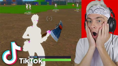 Reacting To Fortnite Tik Toks And Trying Not To Laugh Youtube