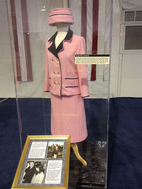 Jackie Kennedy Style Suits Jackie O S Famous Pink Suit On Display At