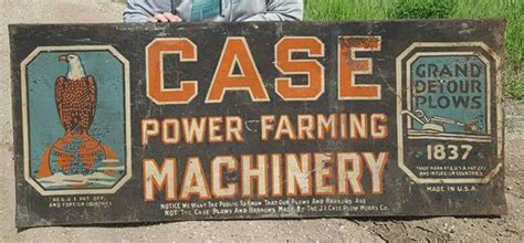 Original Case Farm Machinery Tin Sign Advertising Signs Case