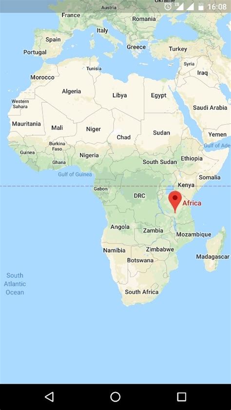 Equator Through Africa Map