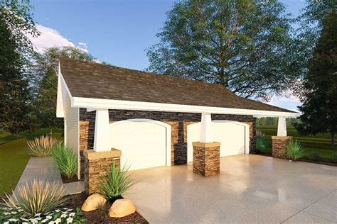 Monster house plans offers house plans with side entry garage. 3-Car Detached Garage Plan with 2 Garage Doors - 62780DJ ...