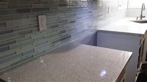 When i look at a downward angle i see the mesh mat in well over 50% of factory gaps joints. DIY Mosaic Glass Tile Backsplash Installation Zero Experience First Time Ever Detailed With TIPS ...