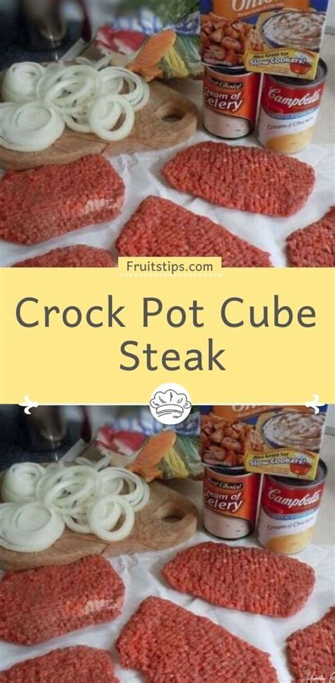 This is a wonderful crock pot meal that will even please picky eaters (like me). Crock Pot Cube Steak in 2020 | Cube steak crock pot recipes, Cube steak recipes, Crockpot cube steak