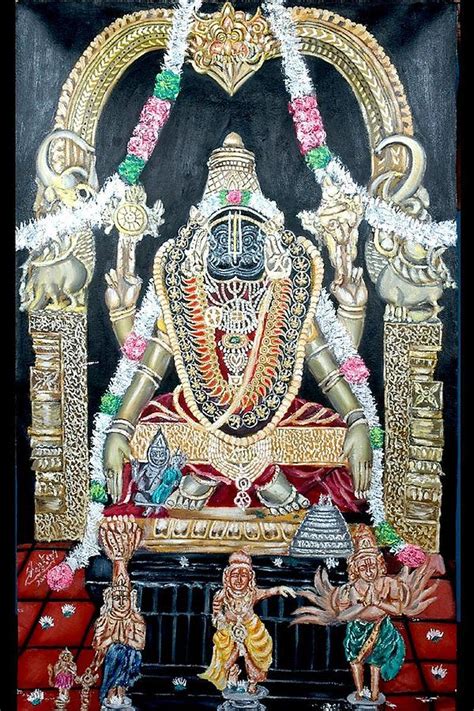 Yoga Narasimhar Of Sholingur Painting By Sankaranarayanan Fine Art