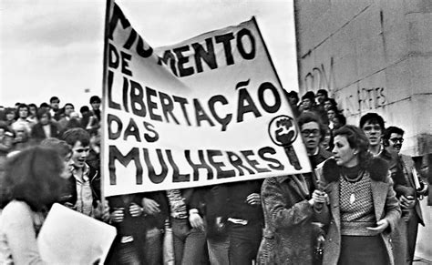 manifestação feminista fez história em 1975