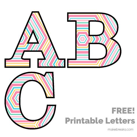 Spring Easter Pattern Free Printable Letters Make Breaks