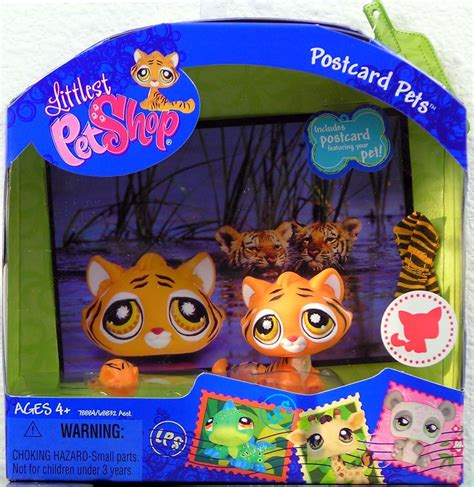 Littlest Pet Shop Postcard Pets Tiger 905 Mit Safari Postkarte