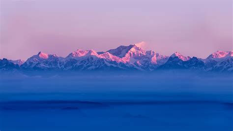 Himalayas Wallpaper 4k Mountain Range Sunrise Winter