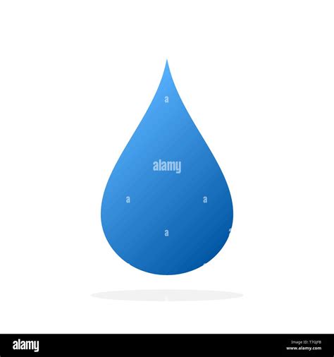 Icono De Gota De Agua Azul Ilustración Vectorial Gota De Agua
