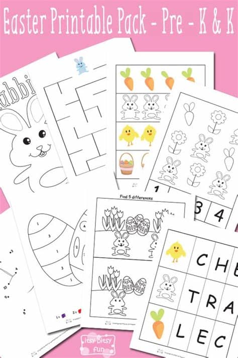 Easter Printable Preschool and Kindergarten Pack ...