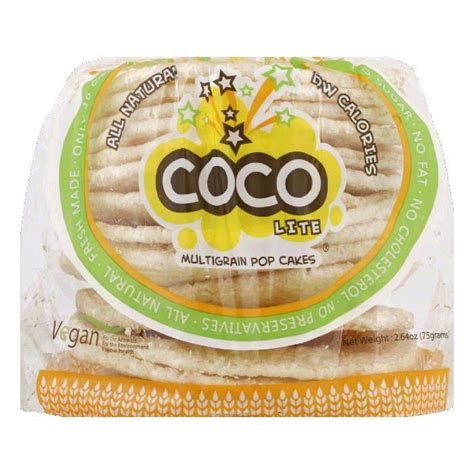 Coco Multigrain Pop Cakes 264 Oz Pack Of 6