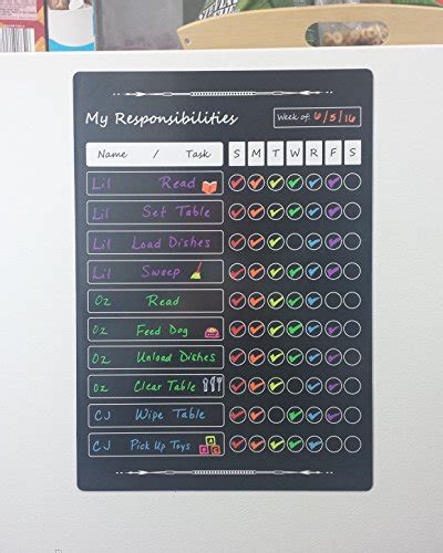 Buy Chore Chart For Kids Magnetic Responsibility Behavior Charts With