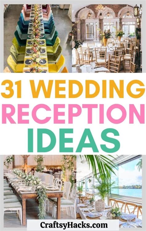 31 Unique Wedding Reception Ideas Craftsy Hacks