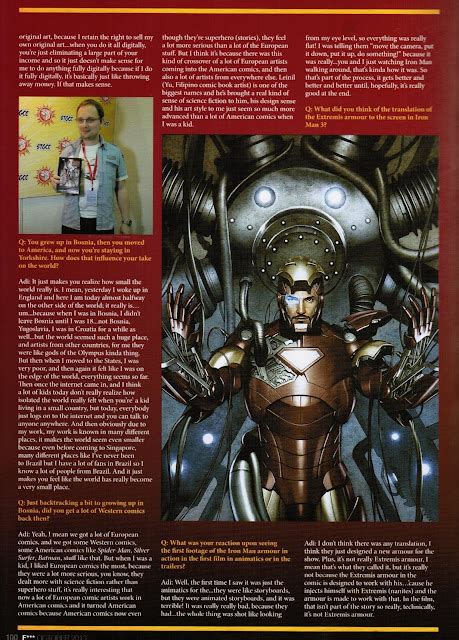 The Movie And Me Movie Reviews And More Stgcc 2013 Adi Granov Interview