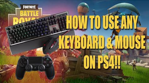 It works, but the ps4 isnt optimised for it so ur gonna have a bad time. How to Mouse and Keyboard on PS4 (Fortnite Battle Royale ...