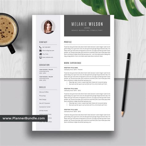 The layout of this free word resume template is divided into the area with the main info and the sidebar with secondary details. 2021 Editable Resume Template, Curriculum Vitae, Modern CV ...