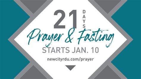 21 Days Of Prayer And Fasting New City Church