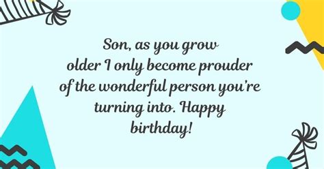 I Become Prouder Of You Each Year Son Happy Birthday Wisher