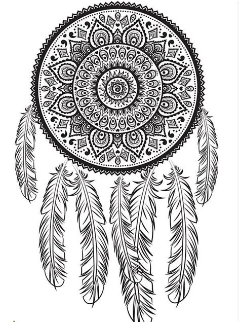 Pin By Sigma On Arte Terapia Dream Catcher Coloring Pages Mandala
