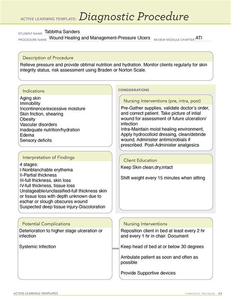 Active Learning Template Therapeutic Procedure Ati Ch 25 Pneumothorax