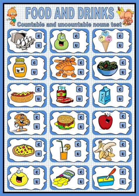 Countable And Uncountable Nouns In Food Your Home Teacher Rezfoods