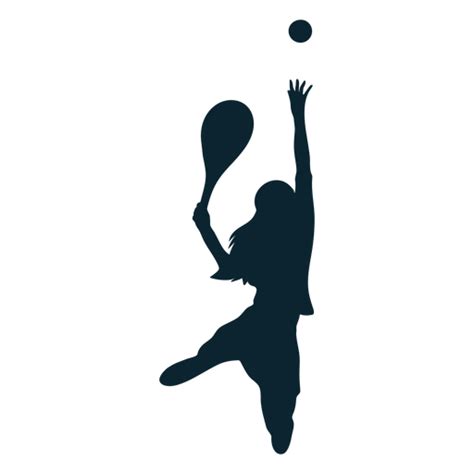 Female Tennis Player Silhouette Tennis Player Transparent Png And Svg