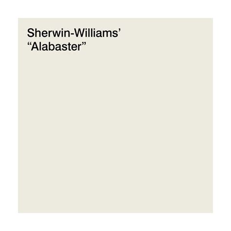 Sherwin Williams Alabaster Alabaster White Sherwin Williams