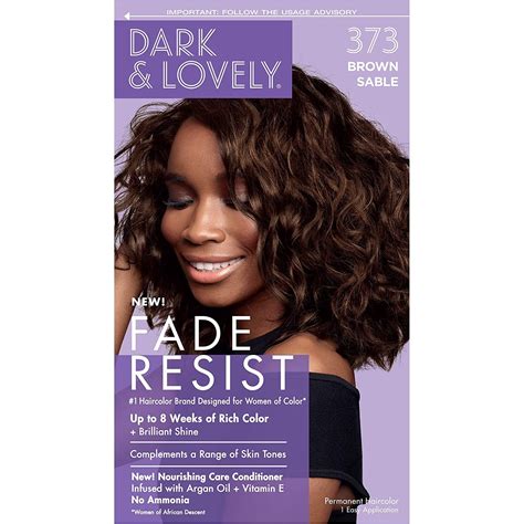 Dark And Lovely Hair Color Kit Brown Sable 2 Packs Walmart Com