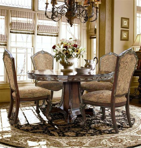 Traditional Cherry Formal 60 Round Dining Table Mcferran D1896060