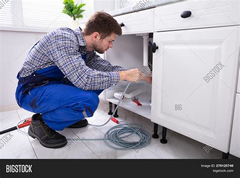 Young Male Plumber Image And Photo Free Trial Bigstock