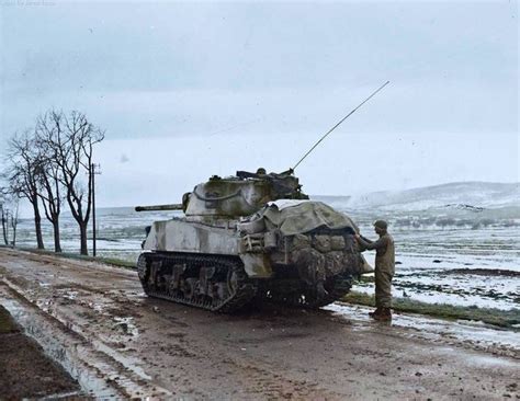 American M4a3 76 W Sherman In The North East Of France February